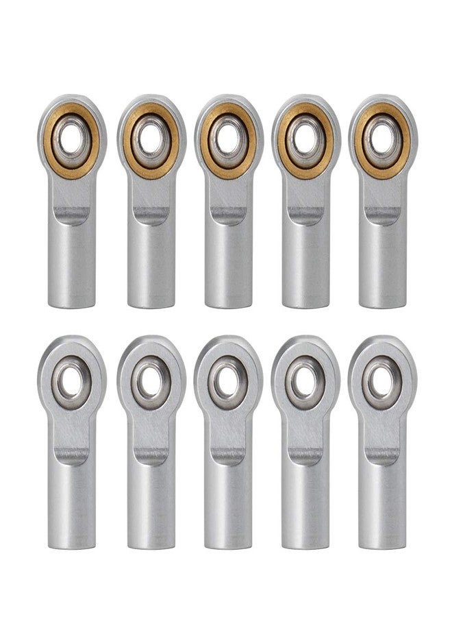 QUE-T 10pcs Metal Link Rod End M4 Ball Joint Head for RC Crawler Car (Silver) - Image 4